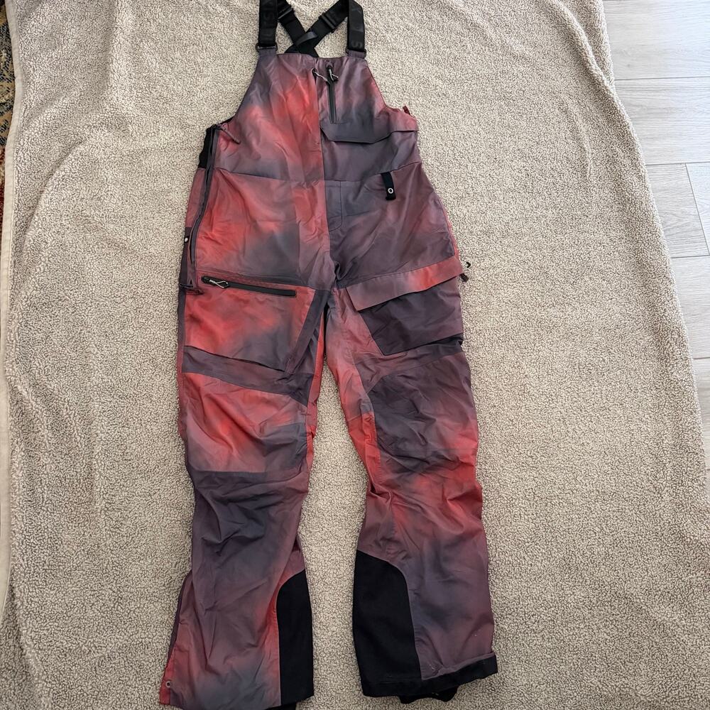 686 GLCR Geode Thermagraph Women’s Bib Pant Hot Coral Spray Size L